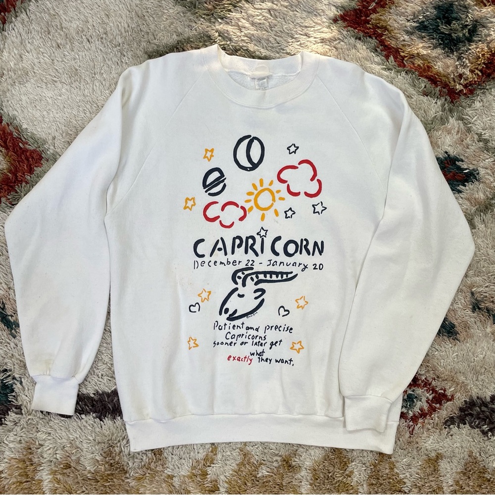 Vintage Capricorn Crewneck Sweatshirt